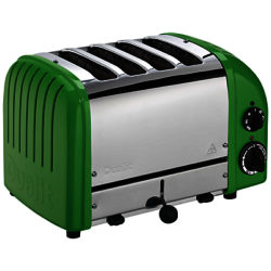Dualit Made to Order Classic 4-Slice Toaster Stainless Steel/May Green Gloss